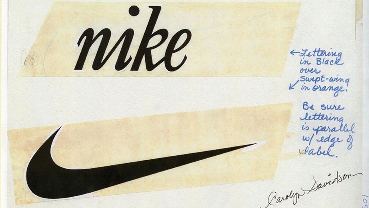 medio ganado ético The original Nike logo proposal by designer Carolyn Davidson - Inspiration  - Graphic Design Forum