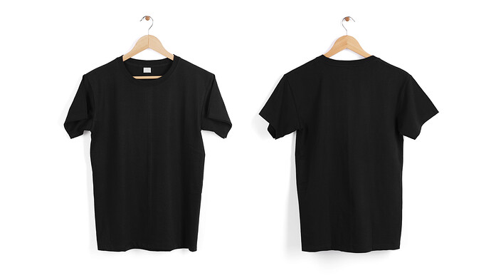 blank-black-t-shirt-hanger-isolated-white-space