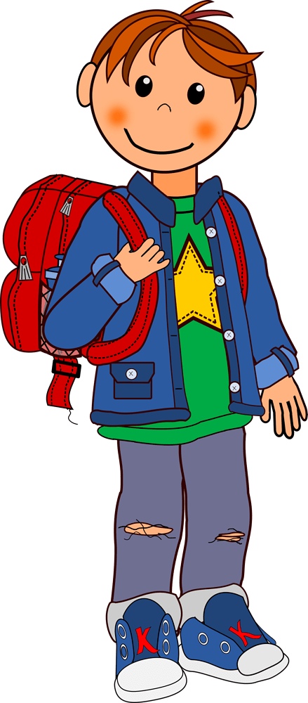 Boy with Backpack