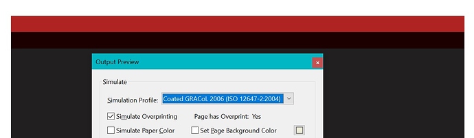 PDF with Overprint Preview