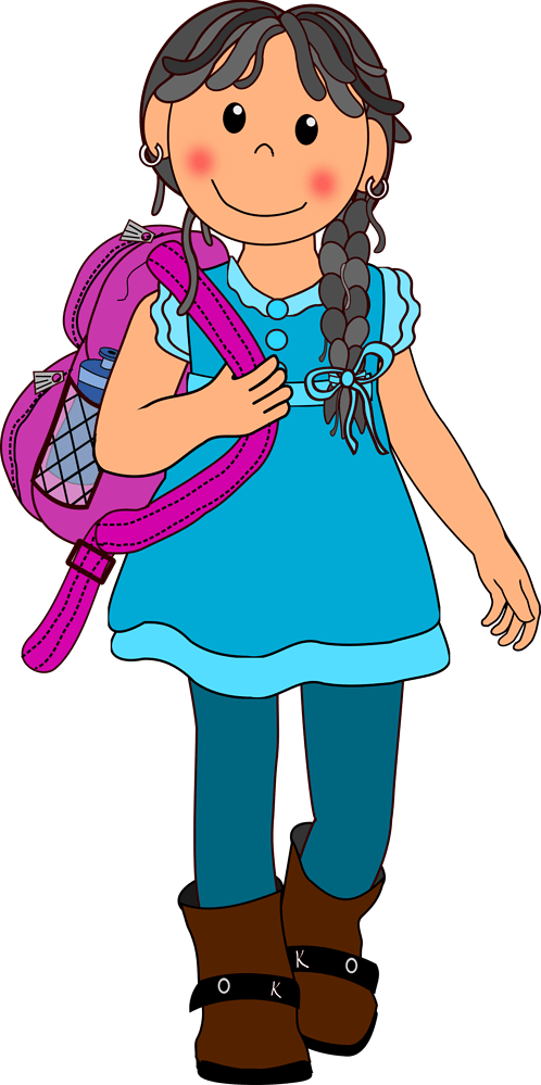 Girl with Backpack