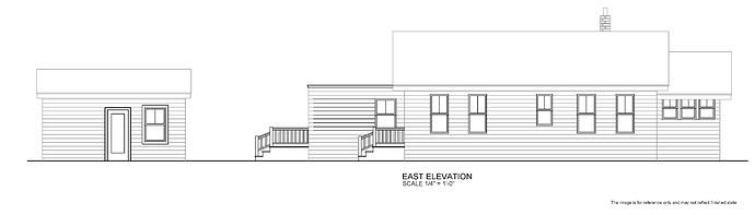 218 Lakeland Drive - East Elevation