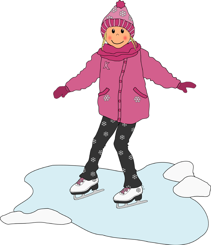 Girl Skating w Ice