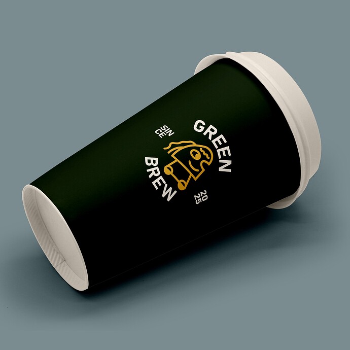 Coffee Cup Lying on Floor Mockup s