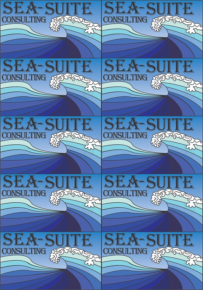 Sea-Suite Consulting Business Cards (Front) - 1