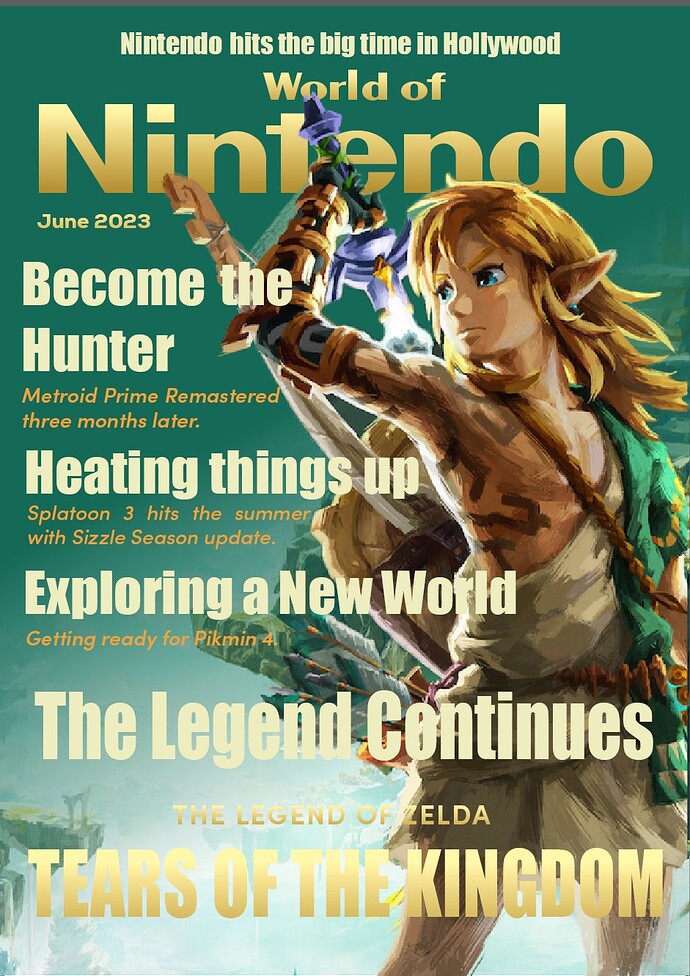Nintendo World Magazine Cover WIP (Updated)