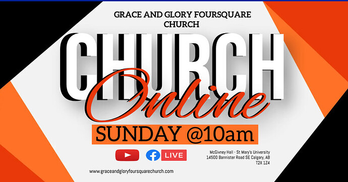 CHURCH LIVE ONLINE SERMON TEMPLATE - Made with PosterMyWall
