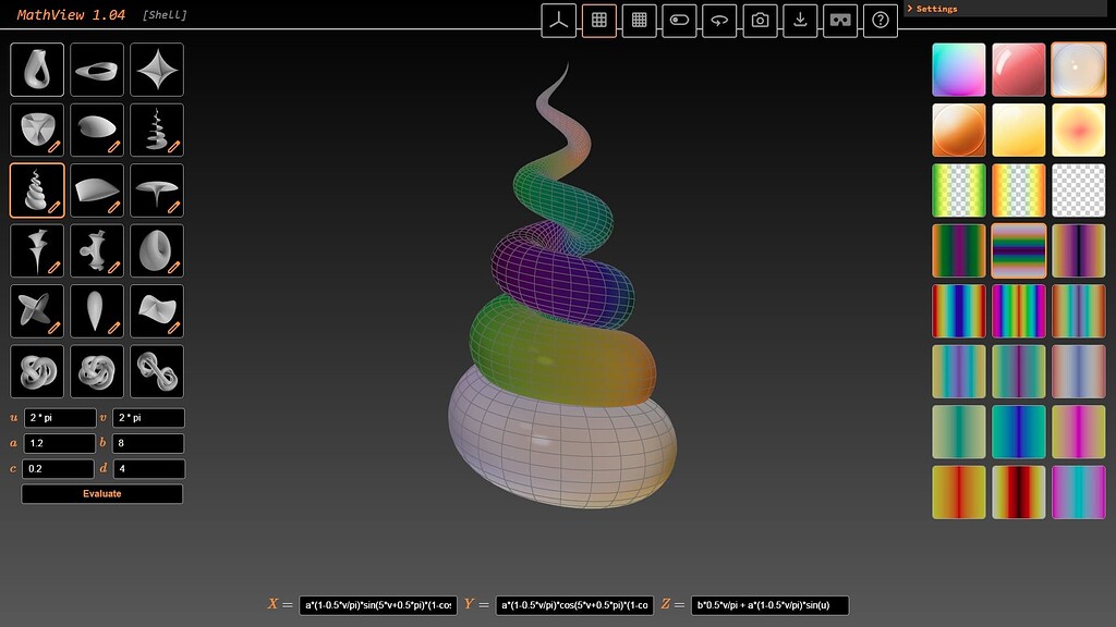 MathView - algebraic surfaces editor with VR suppo - Software - Graphic ...