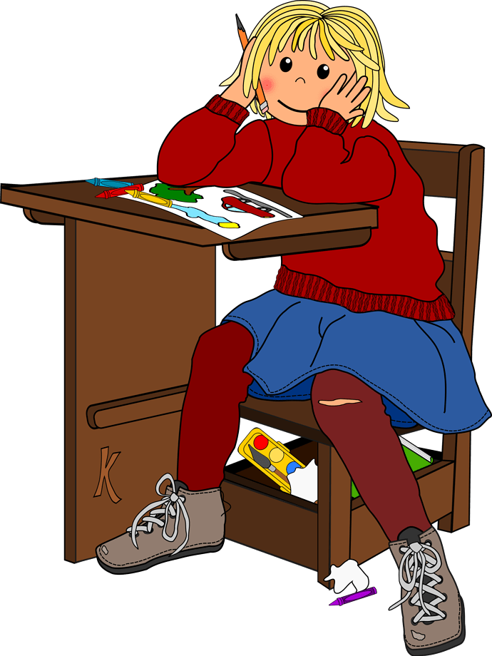 Girl at Desk