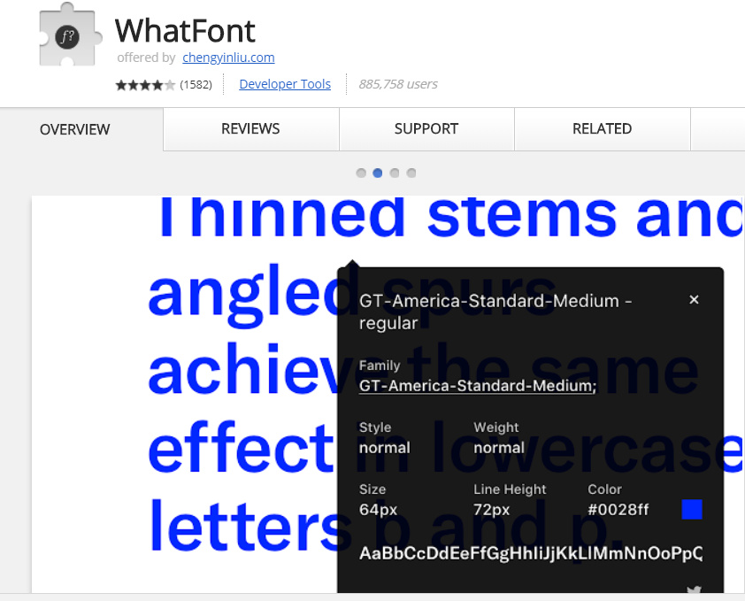 How to install Whatfont Chrome Extension 