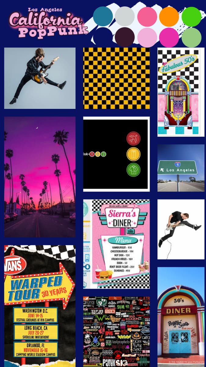 POP PUNK MOOD BOARD